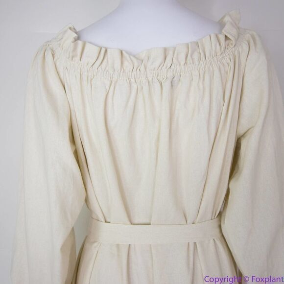 NEW‎ Eloquii Cream Linen Maxi Day Dress, size 18/20 - Picture 7 of 15